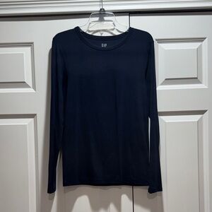 GAP Women's Long Sleeve Tee - Navy